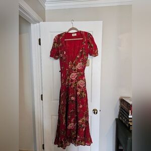 Denim & Supply By Ralph Lauren Floral Red Dress